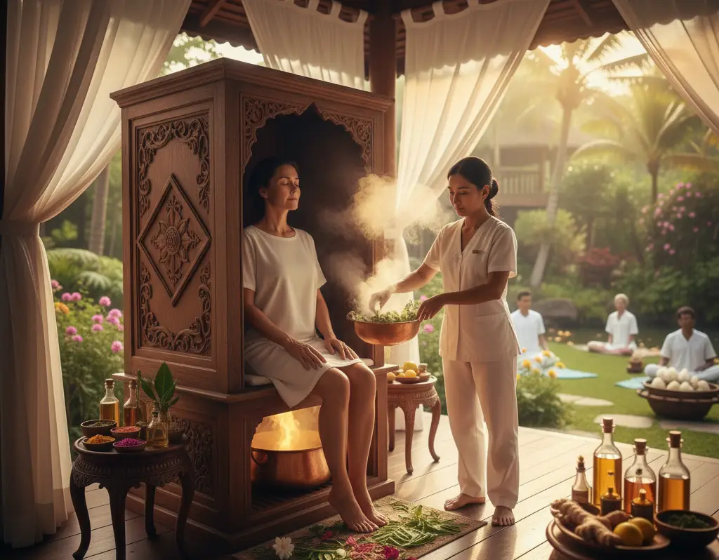 Swedana (Kräuterdampfbad)